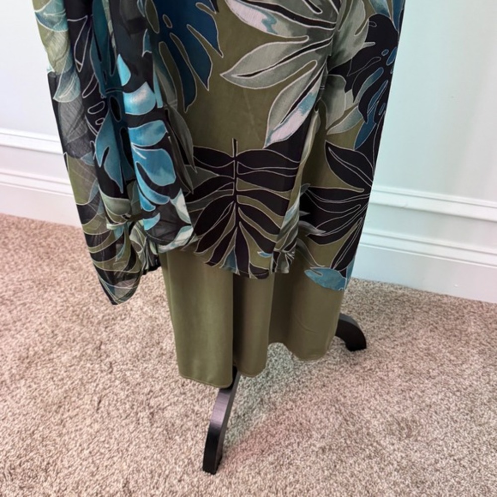 Tacera M Tropical Maxi Dress Halter Sleeveless Resort Vacation Beach‎ Floral - Picture 9 of 13